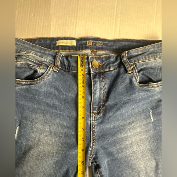 Kut From The Kloth Diana Skinny Jeans Womens 12 Dark Blue Wash Stretch Denim - Picture 5 of 8